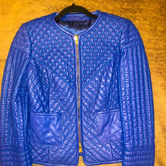 Made in Italy. Stylish Leather Jacket. New w/Tags - Picture 2 of 7